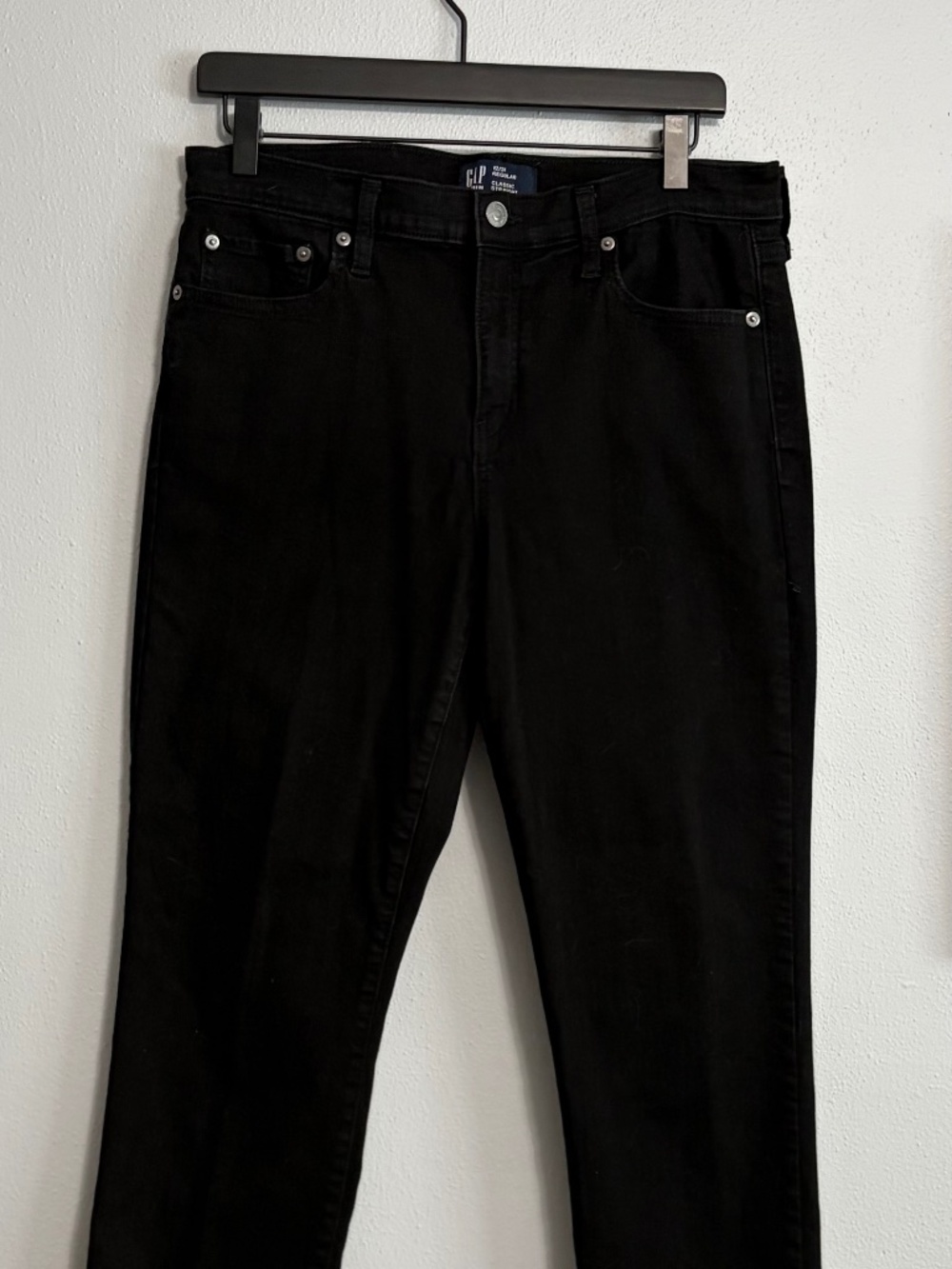 Gap Black Stretch Straight Leg Jeans Women's 12
